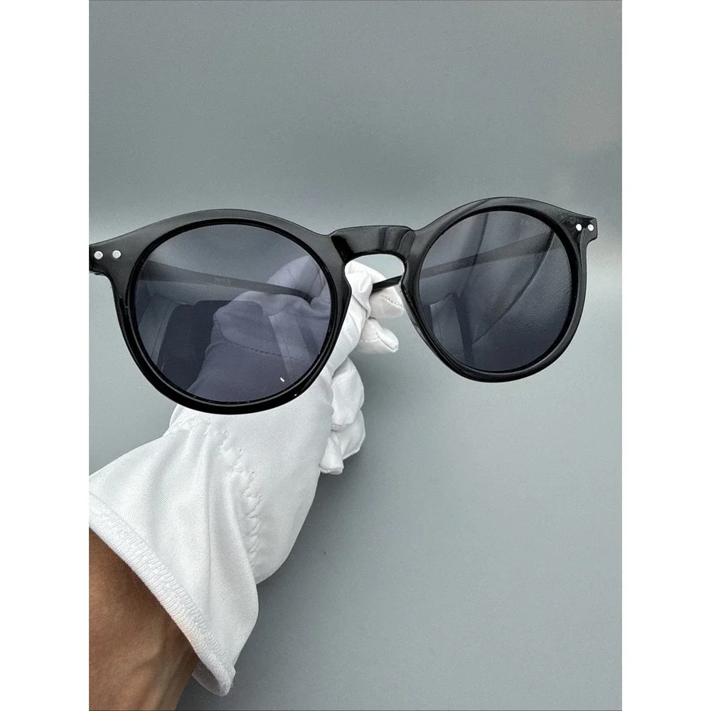 Zero UV 1920's P3 Dapper Vintage Inspired Black Round Sunglasses ZV8637E